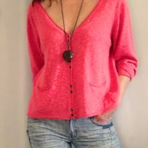 NWOT Eileen Fisher v neck button down cardigan